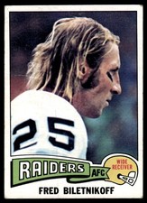 1975 Topps Fred Biletnikoff Oakland Raiders #405
