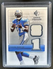 2007 SP Threads Calvin Johnson Silver Jersey RC #RT-CJ Lions Rookie