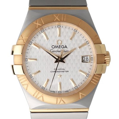 Mint Omega 123.20.35.20.02.006 Constellation 35mm Steel 18K Yellow Gold Watch