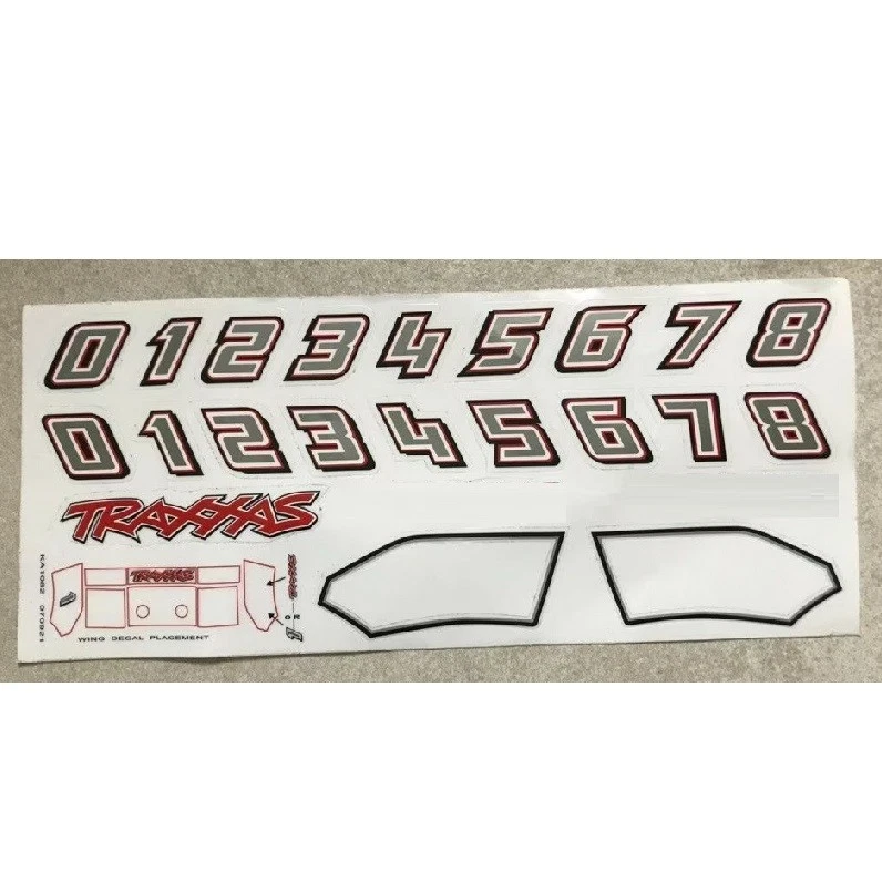 Blatt Mit Aufklebern Decal Zubehör Modellbau RC Auto Traxxas 070921 KA1082 - Bild 1 von 1