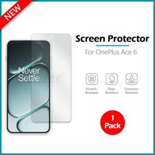 1x For OnePlus Ace 6 Screen Protector w/ cloth