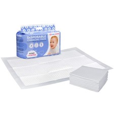 Disposable Baby Changing Pads 54 Pack - Super Soft, Ultra Absorbent, Waterproo
