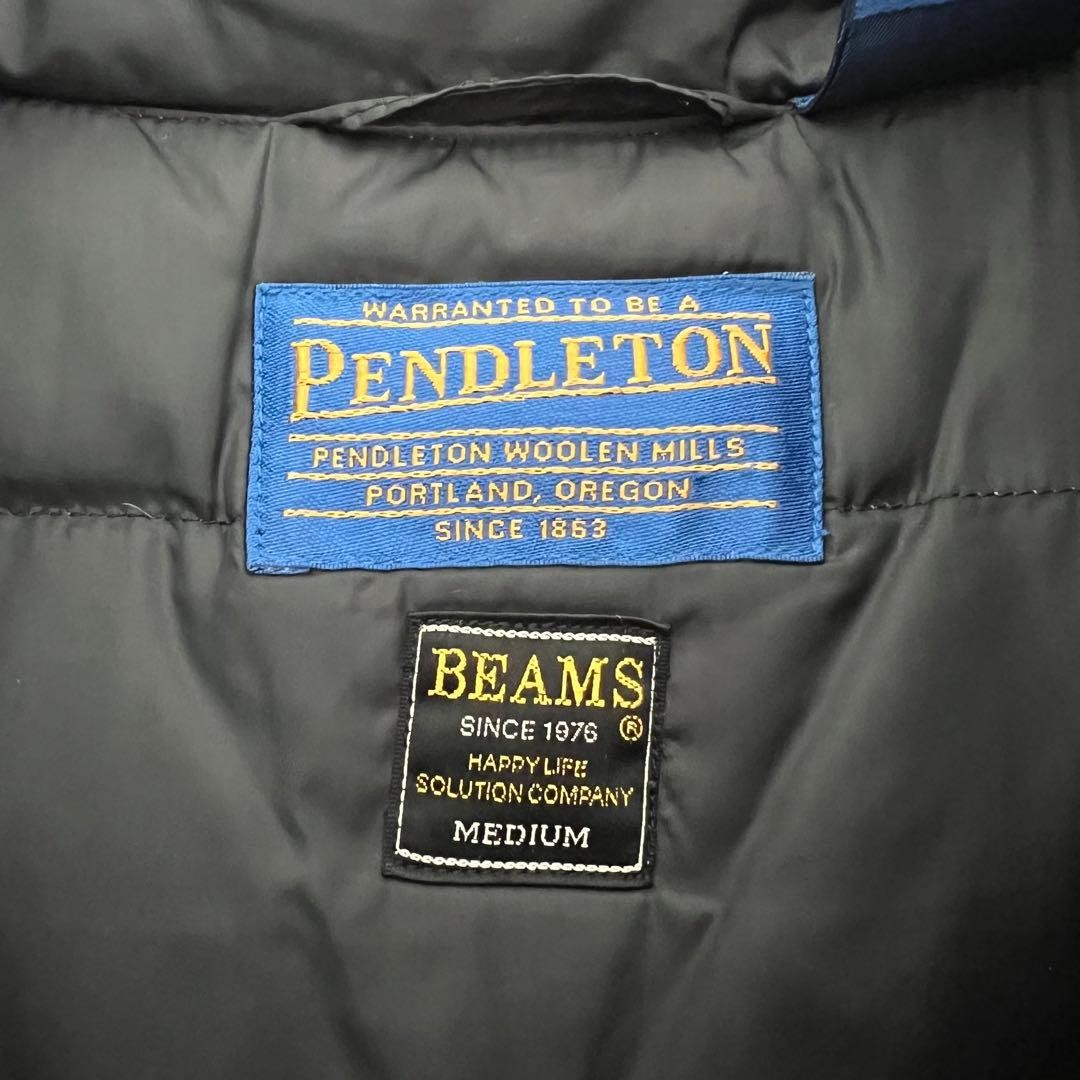 Pendleton Down Vest Beams Limited Pattern Men's S… - image 2