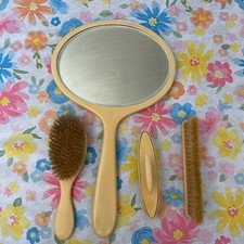Art Deco Celluloid Vanity Dresser Set Ivory 1920s