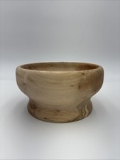 Hand Turned Wood Bowl 7 Inch Diameter 4 Inch Tall Artist Signed