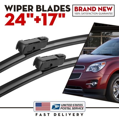 For 10-17 GMC Terrain Wiper Blade Set - 24''/17'' (Set of 2) Top Lock 19mm US