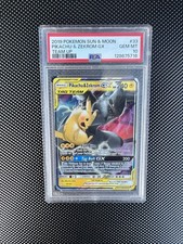 Pokémon TCG Pikachu & Zekrom GX Team Up Holo Card 33/181 PSA 10