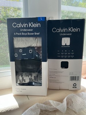 Calvin Klein Jungen Cotton Stretch Boxershorts Unterwäsche 6er Pack Gr. 12-14