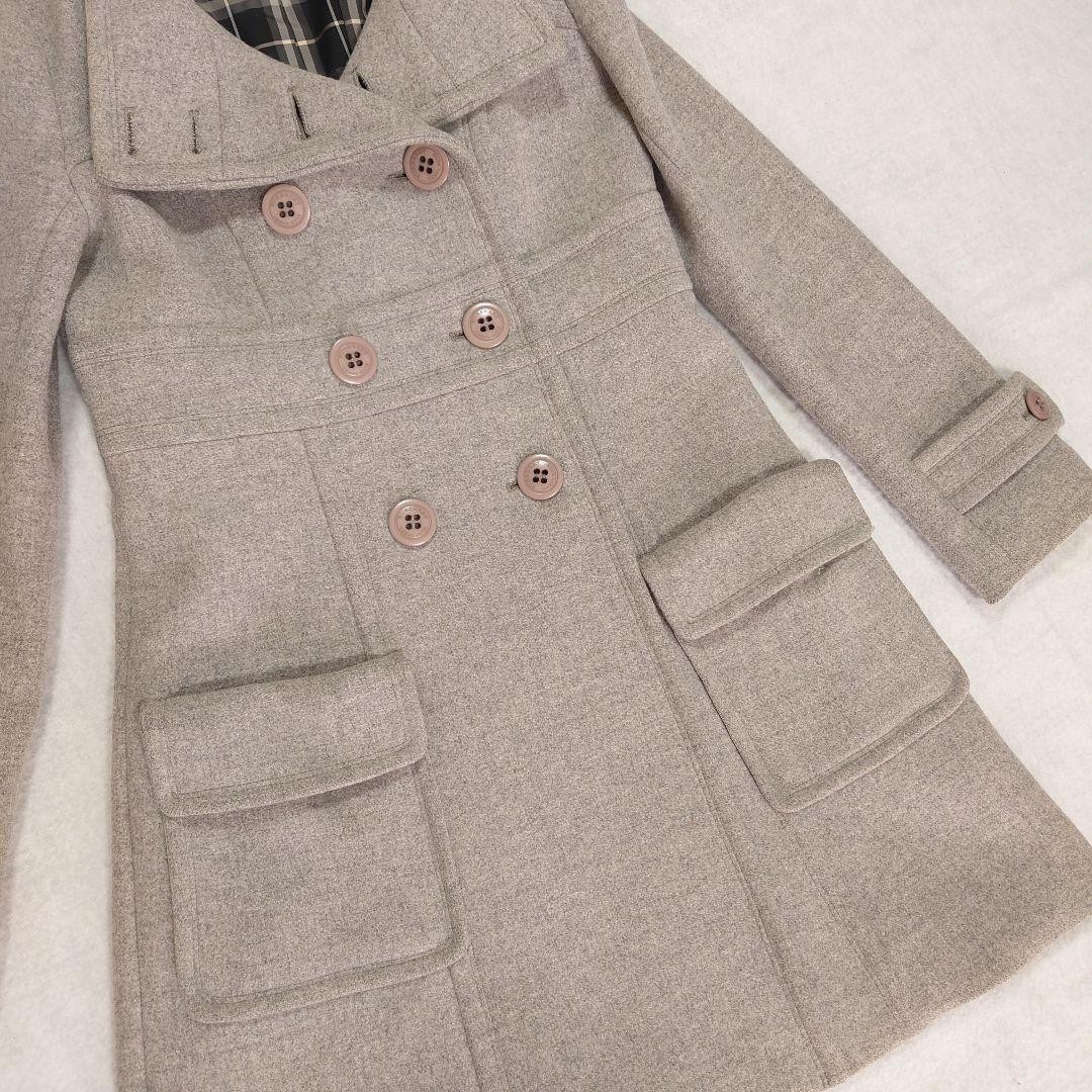 BURBERRY BLUE LABEL Nova Check Trench Coat Women Size 38 Gray From Japan thumbnail 20