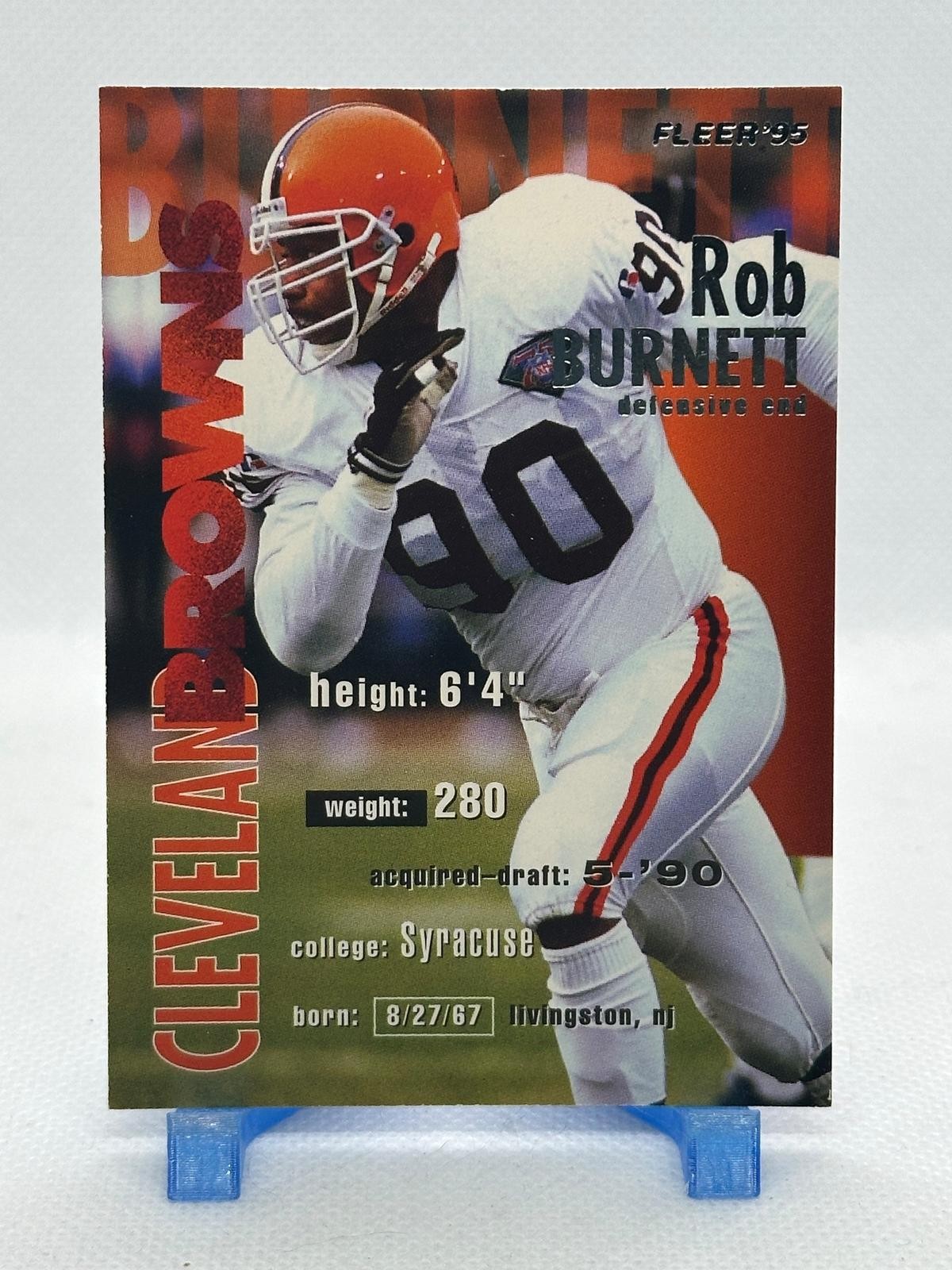 Rob Burnett 1995 Fleer #78 - Cleveland Browns