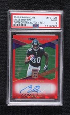 2019 Donruss Elite Turn of the Century Red /99 Miles Boykin PSA 9 MINT Auto n0c