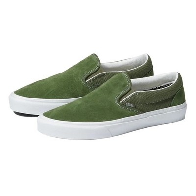 VANS Classic Slip On Textured Chive Green Men's Shoes Size 9 Brand New No Box