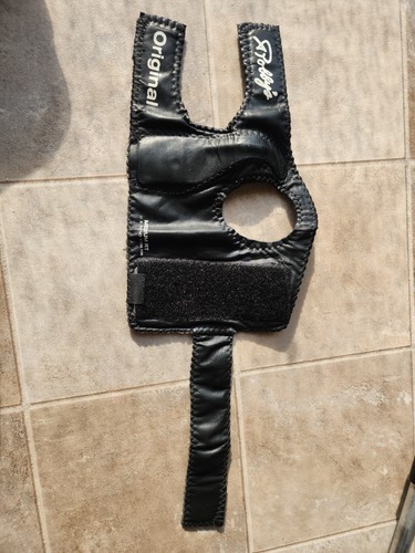 Robby's Original Bowling Wrist Brace - Black Leather (Size M)