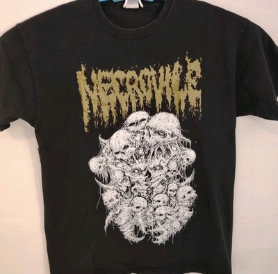 Necrovile - Originales Bandshirt Größe L Death Metal Top Zustand Wie Neu Rar