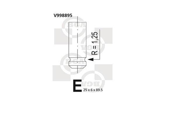 BGA Auslassventil V998895 FüR Roadster 450 Crossblade Fortwo 452 Smart City 352-image