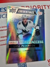 2021-22 Upper Deck Credentials - Debut Ticket Access Lane Pederson #94 /999 (RC)