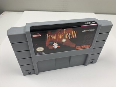 3D Printed Final Fantasy 3 III Nintendo SNES Cartridge Large Giant Wall Art