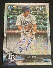 2018 Bowman Draft Chrome Pick Sparkles Refractor /71 Tyler Frank #CDA-TF Auto