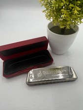 Hohner Golden Melody Harmonica Key of G No 542 Made in Germany w/ Case