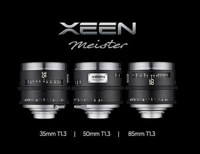 XEEN Meister 3er Set Pro Cine Objektive - 35mm, 50mm, 85mm - ARRI PL (Imperial)