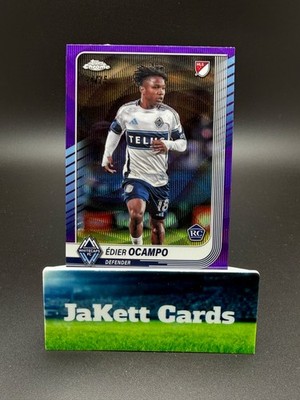 2025 Topps Chrome MLS - Edier Campo #54 Purple Wave /75 RC - Vancouver Whitecaps