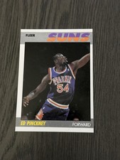 1987-88 Fleer #88 ED PINCKNEY Phoenix Suns Basketball Card Rookie RC
