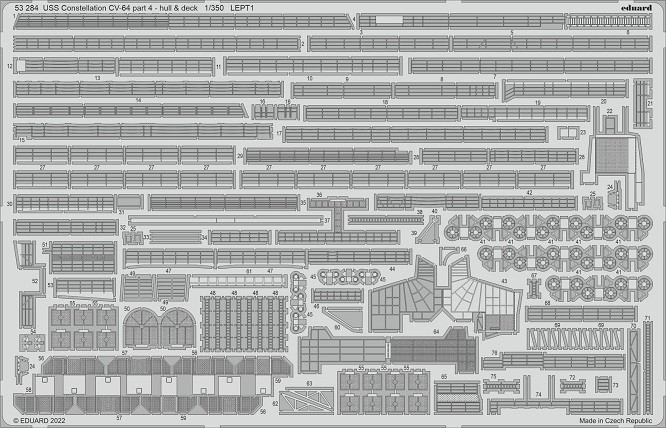 Eduard Accessories 53284 - 1:350 USS Constellation CV-64 Part 4 - Hull & Deck