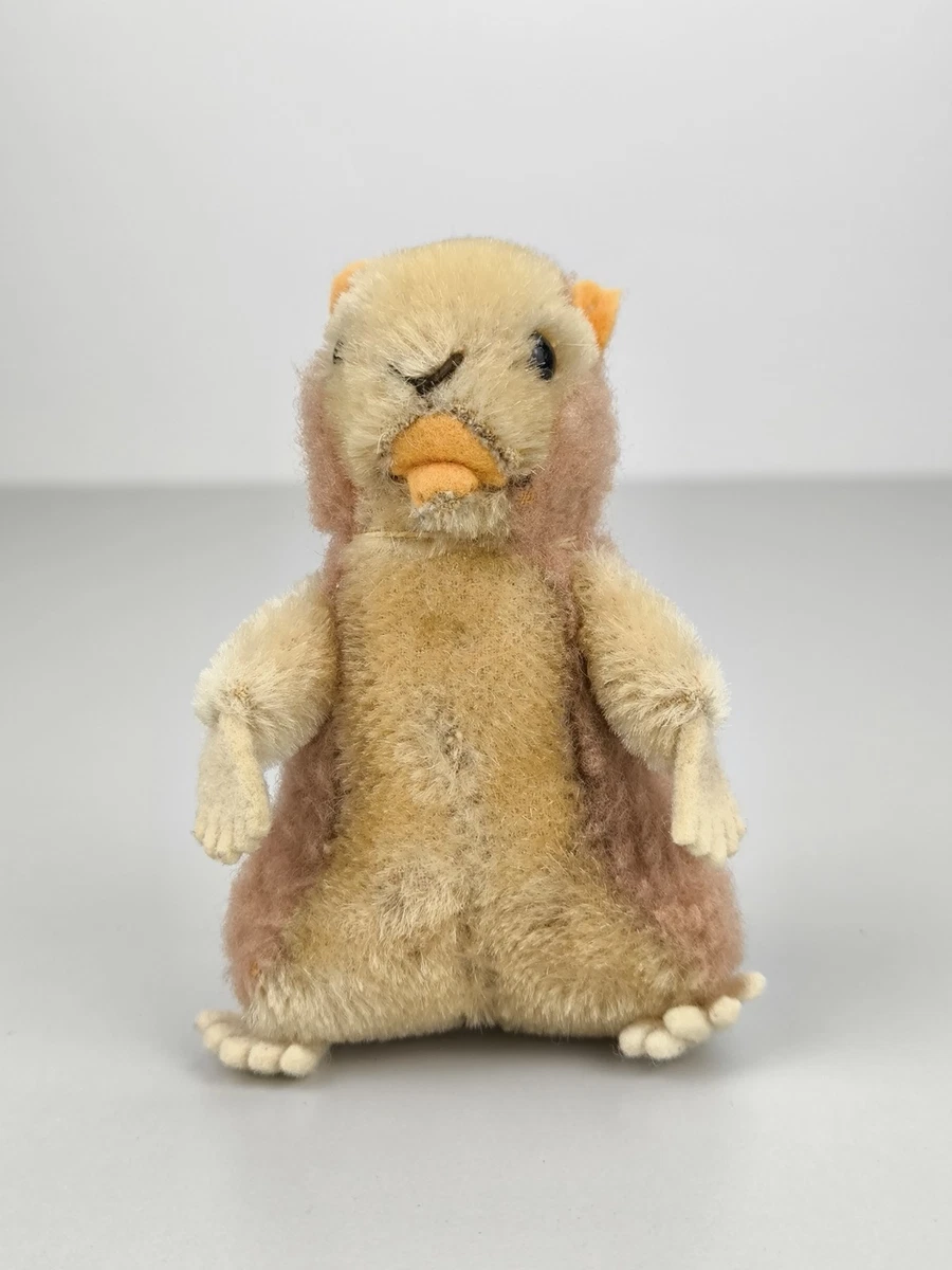 Steiff – Peluche Hamster Goldy – Mohair – Vintage Allemagne 1950-60 – Rare