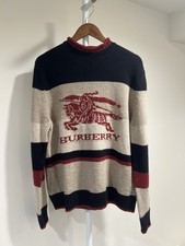 Burberry Merino Wool Sweater Made in Italy Size M
