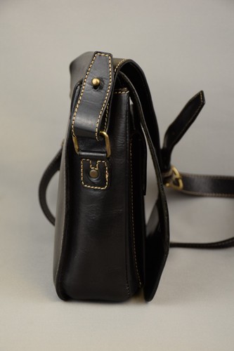 Rare BALLY Vintage Schwarzes Leder Hartschalentasche Antike Tasche Italienische Umhängetasche - Bild 4 von 11