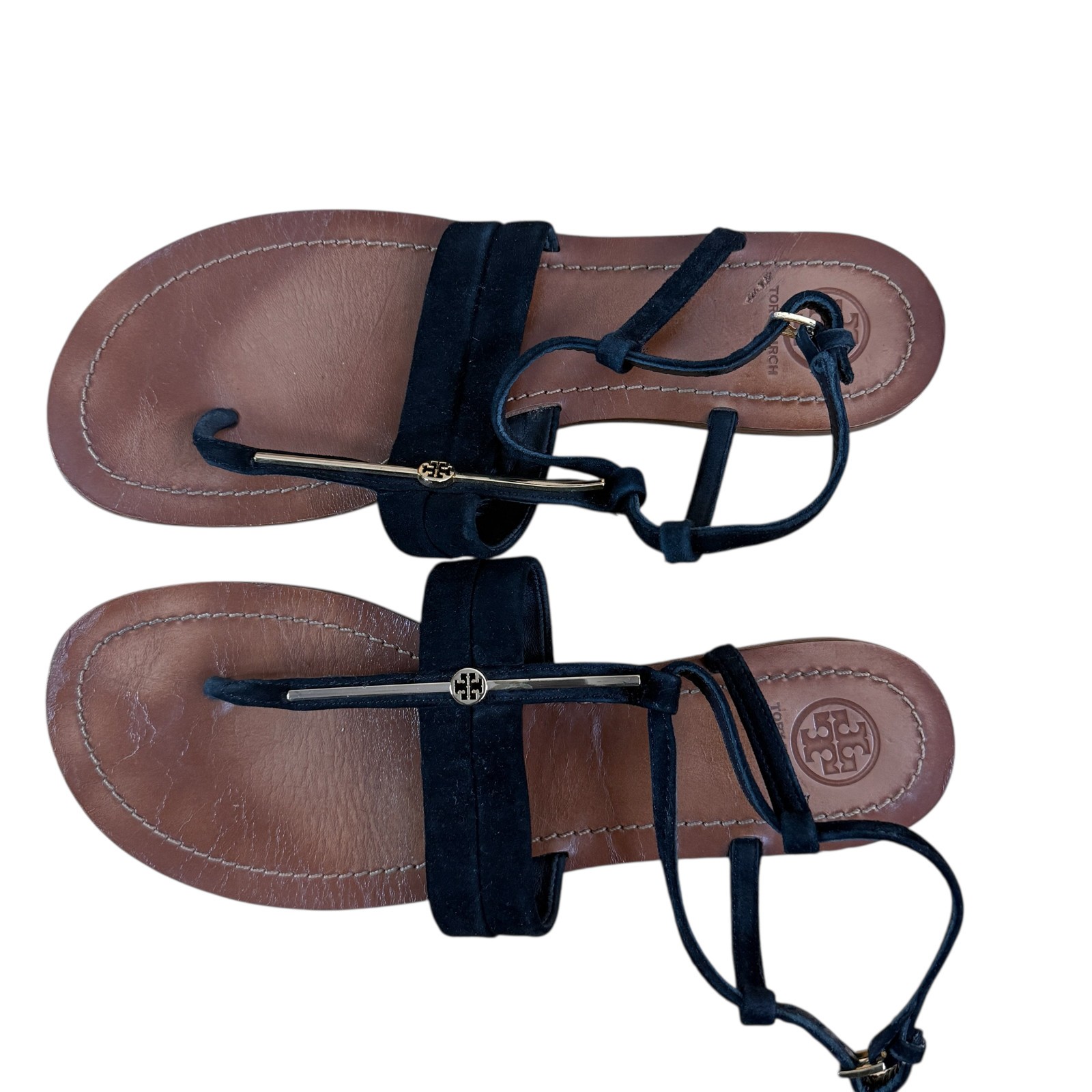 Tory Burch  Women's Flat Thong Jelly Sandals Black US 10 M thumbnail 8