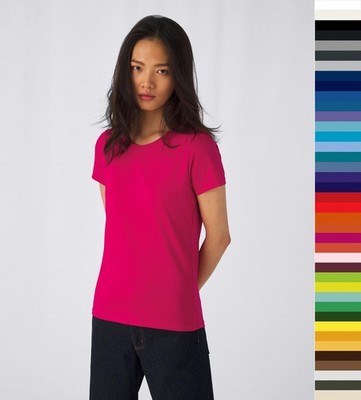 Damen #E190 Medium Fit T-Shirt B&C Baumwolle 40°C waschbar XS bis 3XL TW04T NEU