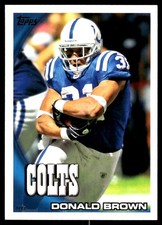 Donald Brown 2010 Topps #131 Colts NFL READ FREE SHIPPING AutographDen