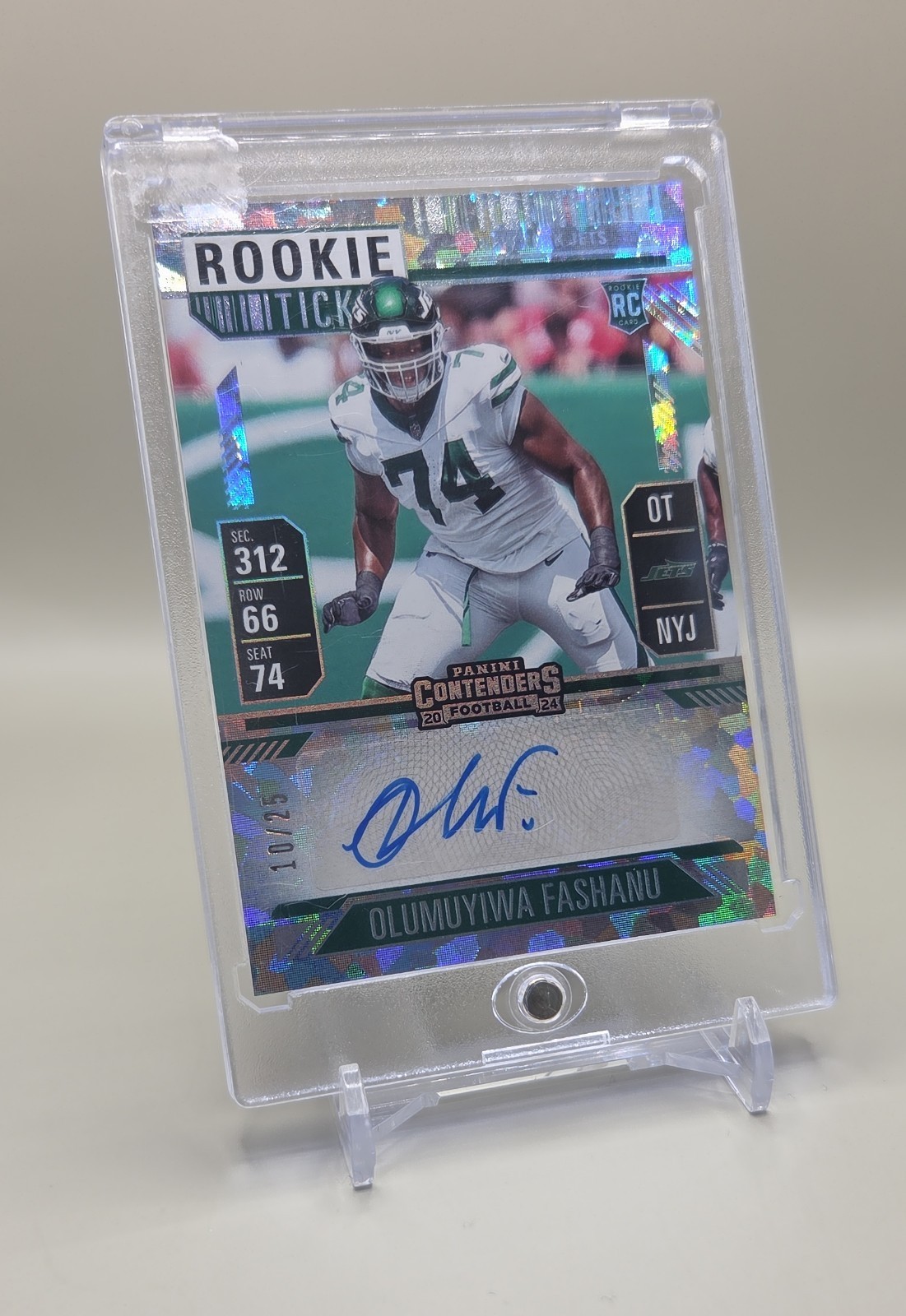 Olumuyiwa Fashanu Panini Contenders #165 Autograph-Cracked Ice Ticket