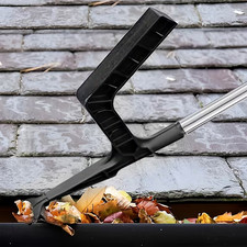 Gutter Cleaning Tool with Extension Pole - Gutter Scoop for Cleaning Leaves