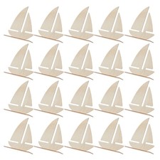 20 Pcs Unfinished Wood Pieces for Crafting Decorative Hanging Crafts