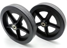 Rollator Flat Wheels,Bariatric rollator Replacement casters,Heavy-Duty Black