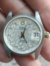 Tudor 74033 Stainless Steel Original 2824-2 Automatic Movement Watch Working