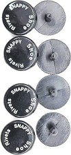 Snappy Clog Rivets Black Set of 4 Croc Replacement