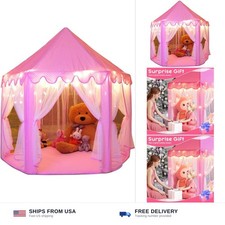Monobeach Princess Tent Girls Large Playhouse Kids Castle Play Tent with Star...