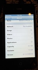 iPhone 4 Black Verizon A1349 8GB CDMA Fast Ship Fair To Good Used IOS 6.1.3