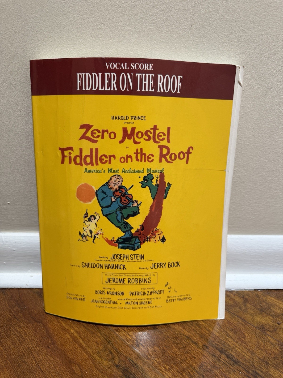 Harold Prince - Vocal Score - Fiddler on the Roof - Warner Brothers Publications
