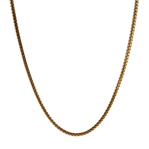 Authentic Italian Sterling Silver Gold-Plated Herringbone Chain Necklace | 38.4g #70254