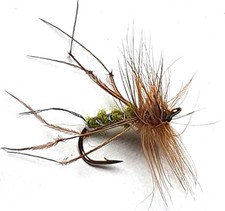 Stillwater Olive Hopper Dry Fly Size 12 (1 Dozen)