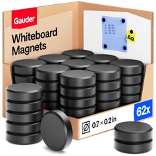 Magnets For Whiteboard Fridge Bulletin Board Strong Round Magnetic Discs Black
