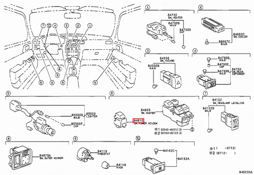 Genuine LandCruiser 80 79 78 76 70 Series Power Window Regulator Switch - Picture 6 of 20