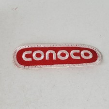 CONOCO Gasoline Embroidered Sew-On Uniform Jacket Patch 3.5" x 1" Hat Cap Logo