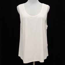 Eileen Fisher Knit Stretchy 100 Silk Tank Size Large