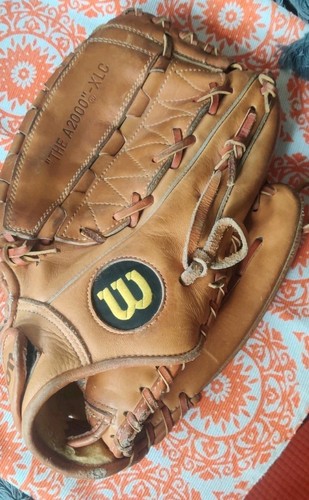 Gant De Baseball Wilson A2000 XLC Vintage - 1981 - Fabriqué Aux USA - Cuir Marron
