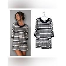 J Crew Silk Jules Striped DressSize 6 Preppy Career Coastal Nautical New